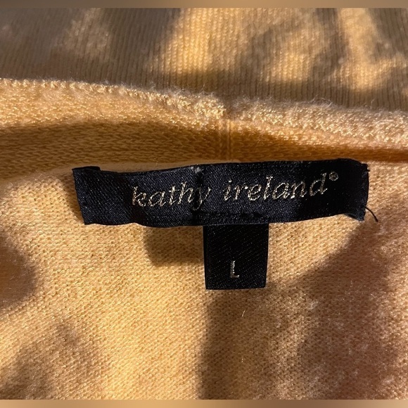 Kathy Ireland Open Front Short Rayon Blend Cardigan Sweater - Picture 3 of 5